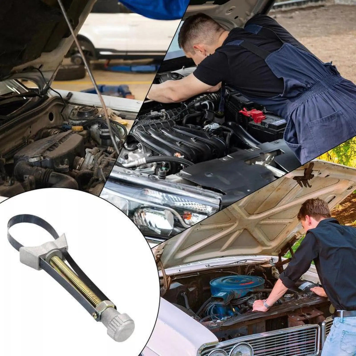 NEW Auto Car Diameter Adjustable Oil Filter Removal Strap Wrench Tool,Car Oil Filter Wrench.